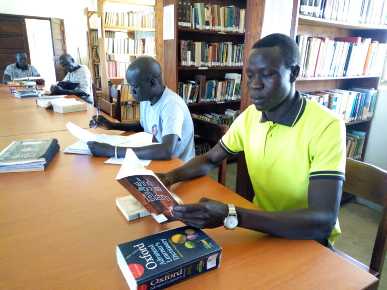 Students in a Library