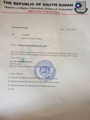 Ministerial Order No.27